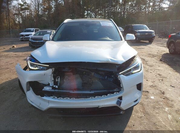 3PCAJ5BBXSF108210 2025 INFINITI QX50 White Vista del cuadro de instrumentos