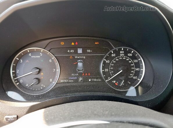 3PCAJ5CA2MF121381 2021 INFINITI QX50 Серый Вид щитка приборов