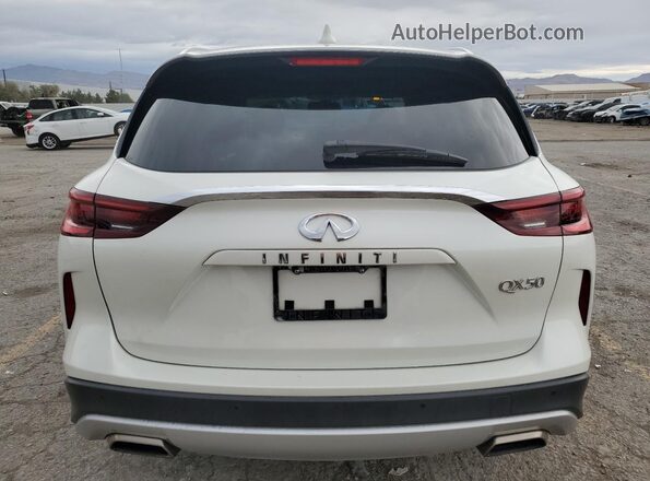 3PCAJ5CA7NF120258 2022 INFINITI QX50 White უკანა ხედი