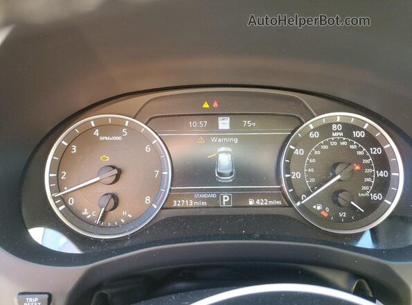 3PCAJ5CA8NF116459 2022 INFINITI QX50 White Widok zestawu wskaźników