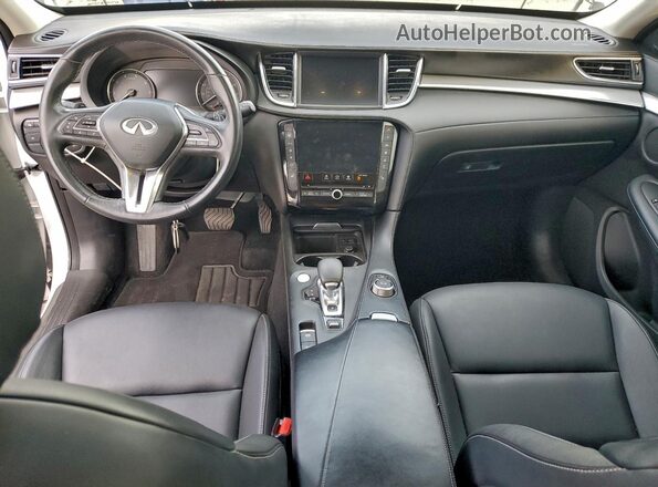 3PCAJ5CB7MF111826 2021 INFINITI QX50 White Vista del salpicadero