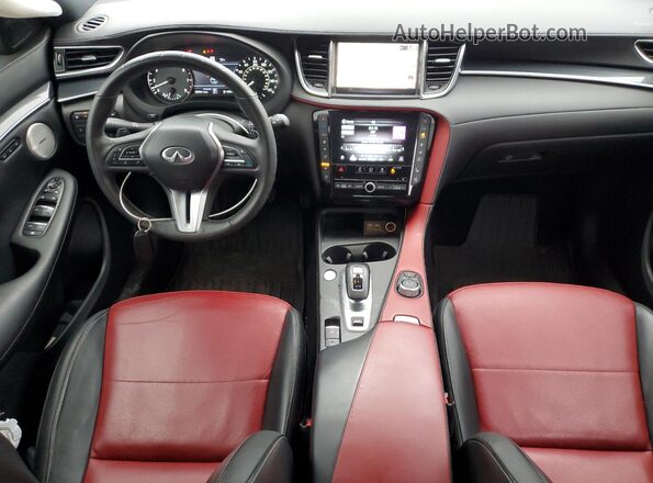 3PCAJ5FB3PF116117 2023 INFINITI QX50 White Առջևի վահանակի տեսք