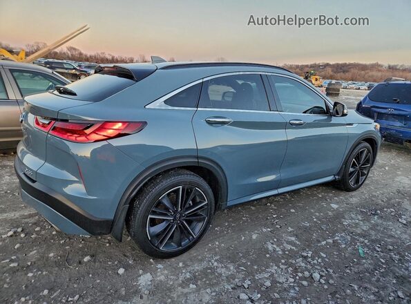 3PCAJ5J30NF103452 2022 INFINITI QX55 Blue Trasero derecho