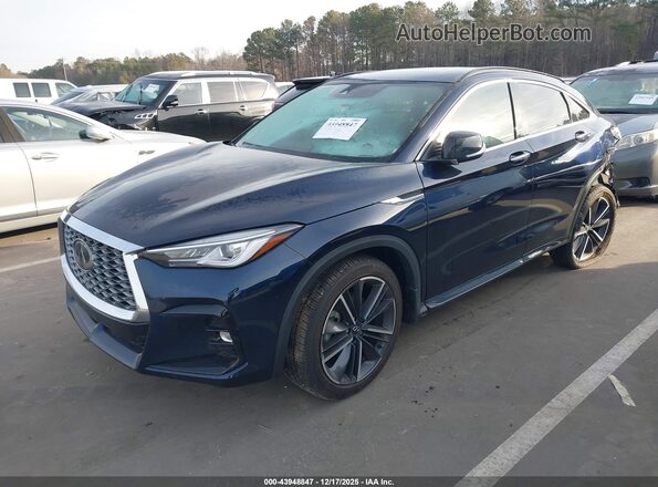 3PCAJ5JR4RF106431 2024 INFINITI QX55 Dark Blue Передняя левая четверть