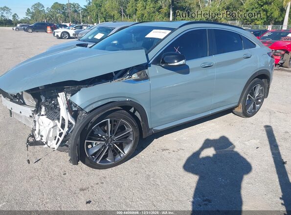 3PCAJ5JR6RF103823 2024 INFINITI QX55 Gray Առջևի ձախ երեք քառորդ տեսարան