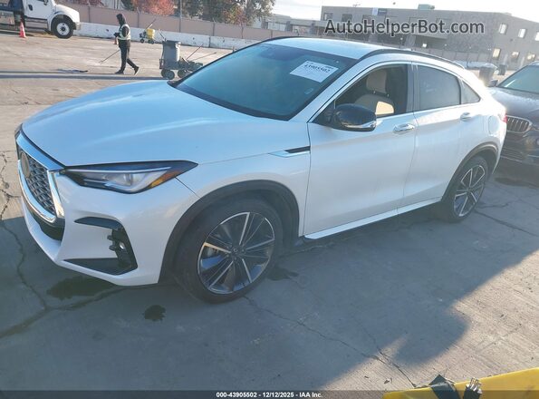 3PCAJ5JRXRF109222 2024 INFINITI QX55 White Առջևի ձախ երեք քառորդ տեսարան