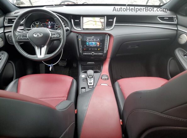 3PCAJ5LR0PF107215 2023 INFINITI QX55 Gray Vista del salpicadero