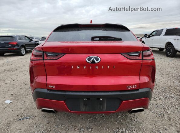 3PCAJ5LR3PF101554 2023 INFINITI QX55 Red Rear view
