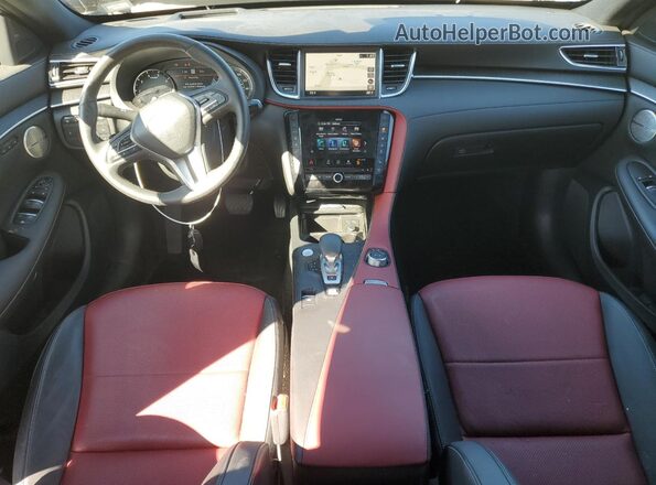 3PCAJ5LR8PF103672 2023 INFINITI QX55 Blue Vista del salpicadero