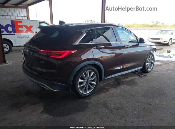 3PCAJ5M14LF100707 2020 INFINITI QX50 Dark Brown 