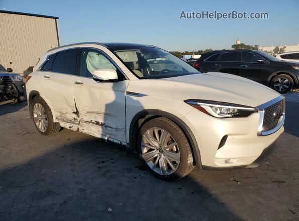3PCAJ5M18LF118028 2020 INFINITI QX50 White Przód prawy