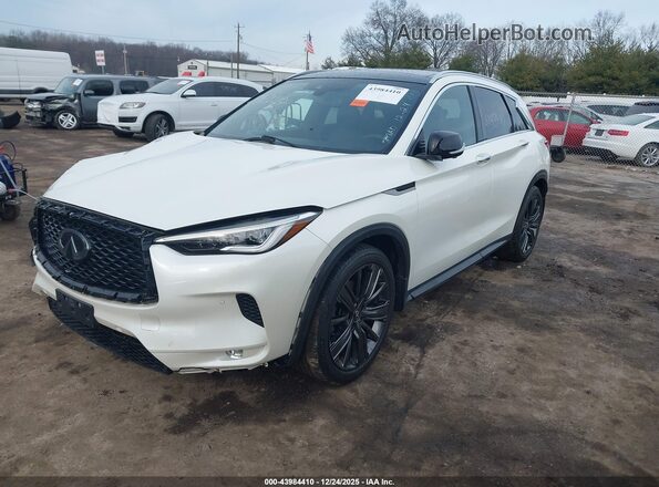 3PCAJ5M35LF106095 2020 INFINITI QX50 White Vista tres cuartos delantera izquierda