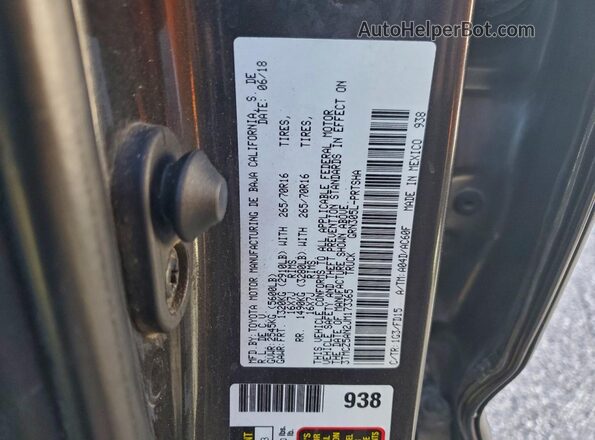3TMCZ5AN2JM173365 2018 TOYOTA LE Gray Engine compartment view