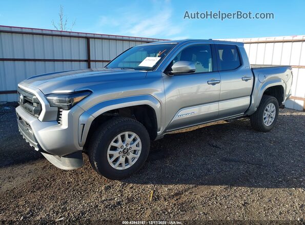 3TMKB5FN4RM001911 2024 TOYOTA TACOMA Silver წინა მარცხენა ხედი სამი მეოთხედიდან