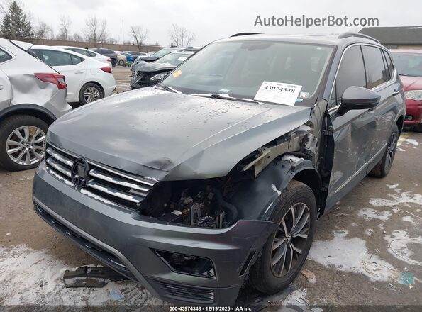 3VV2B7AX3JM193722 2018 VOLKSWAGEN TIGUAN Gray Передня ліва чверть