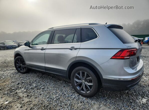 3VV3B7AX1NM107043 2022 VOLKSWAGEN TIGUAN Серебряный Задняя левая четверть