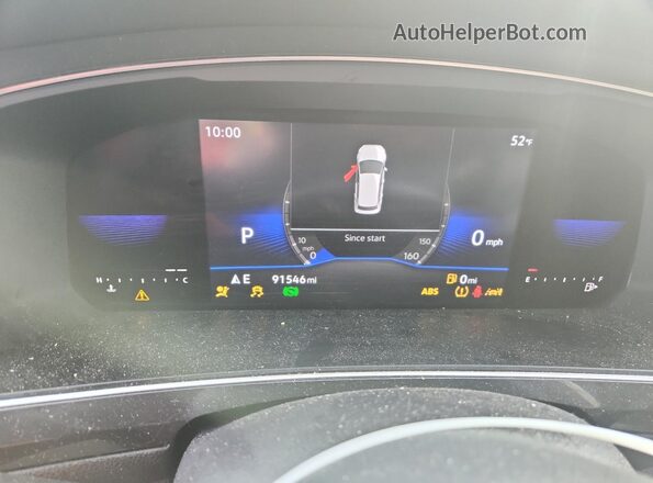 3VV3B7AX1NM107043 2022 VOLKSWAGEN TIGUAN Серебряный Вид щитка приборов