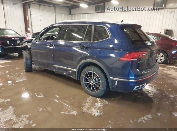 3VV4B7AX2NM063560 2022 VOLKSWAGEN TIGUAN Blue Հետևի ձախ