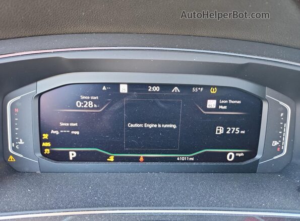 3VV4B7AX8NM072733 2022 VOLKSWAGEN TIGUAN Gray Vista del cuadro de instrumentos