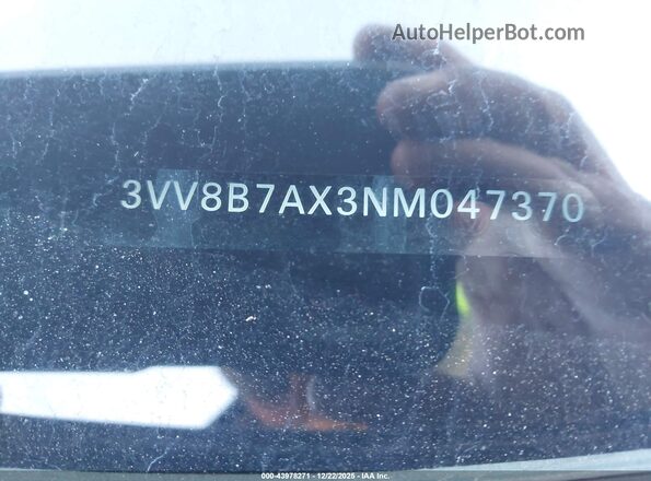 3VV8B7AX3NM047370 2022 VOLKSWAGEN TIGUAN Black 