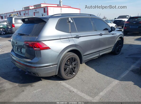 3VVCB7AX3NM023242 2022 VOLKSWAGEN TIGUAN Gray Trasero derecho