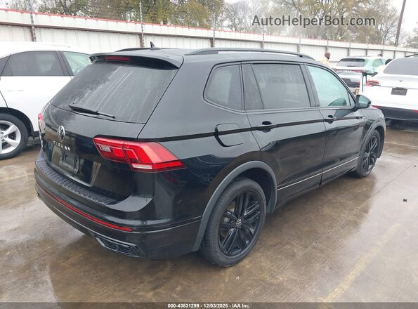 3VVCB7AX6NM133766 2022 VOLKSWAGEN TIGUAN Черный Задняя правая четверть