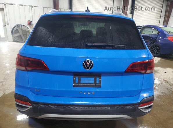 3VVEX7B22RM102209 2024 VOLKSWAGEN TAOS Blue უკანა ხედი