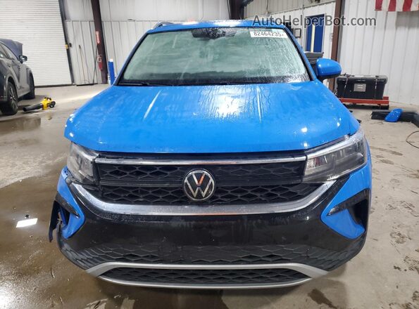 3VVEX7B22RM102209 2024 VOLKSWAGEN TAOS Blue წინა ხედი