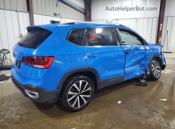 3VVEX7B22RM102209 2024 VOLKSWAGEN TAOS Blue უკანა მარჯვენა