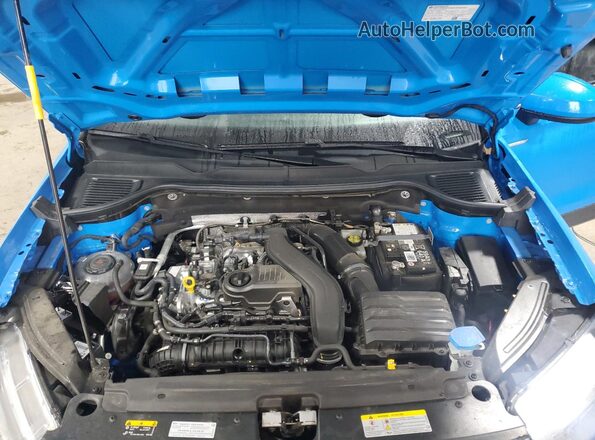 3VVEX7B22RM102209 2024 VOLKSWAGEN TAOS Blue ძრავის განყოფილების ხედი