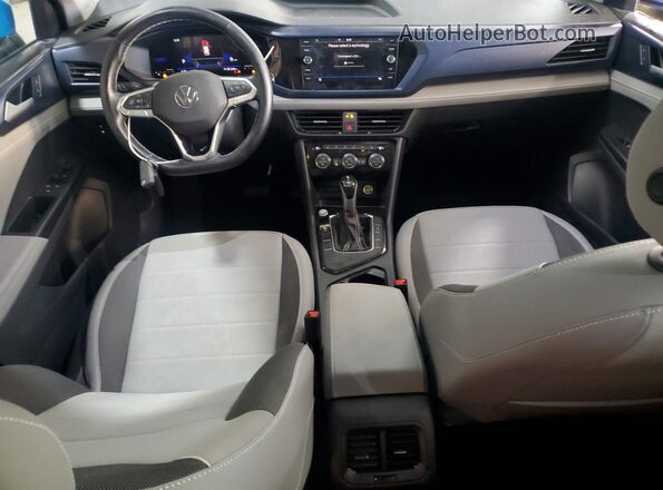 3VVEX7B22RM102209 2024 VOLKSWAGEN TAOS Blue წინა პანელის ხედი