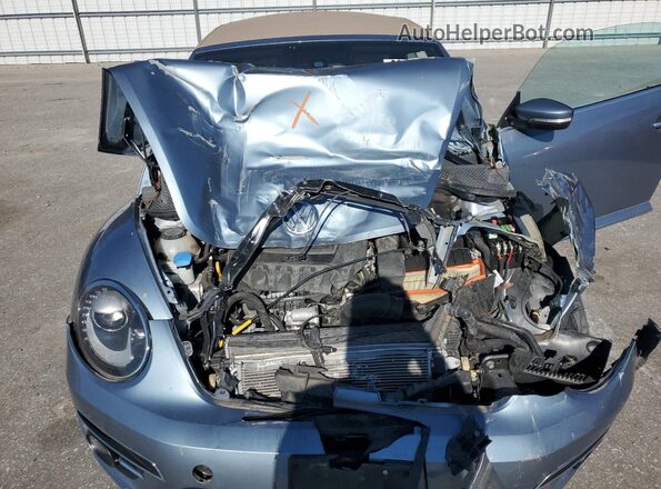 3VW5DAAT2KM505916 2019 VOLKSWAGEN BEETLE Blue Սալոնի հետևի տեսք
