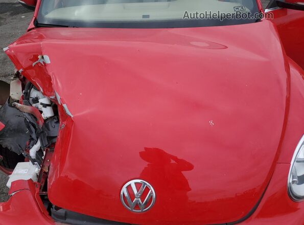 3VW5DAAT4KM502032 2019 VOLKSWAGEN BEETLE Red Widok wnętrza z tyłu