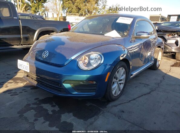 3VWF17AT6HM628076 2017 VOLKSWAGEN BEETLE Dark Blue Передняя левая четверть