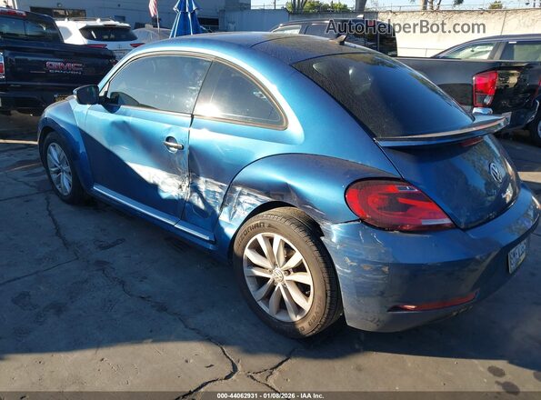 3VWF17AT6HM628076 2017 VOLKSWAGEN BEETLE Dark Blue Задняя левая четверть