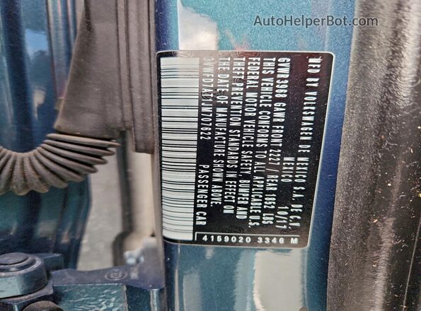 3VWFD7AT1JM707622 2018 VOLKSWAGEN BEETLE Blue 