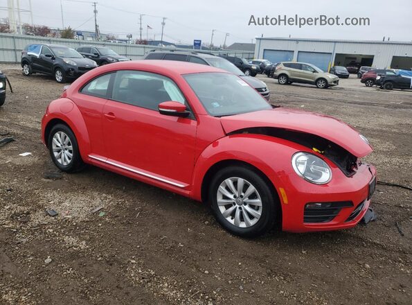 3VWFD7AT2KM720378 2019 VOLKSWAGEN BEETLE Red 