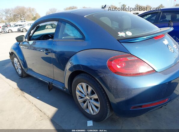 3VWFD7AT7JM709701 2018 VOLKSWAGEN BEETLE Blue Tył lewy