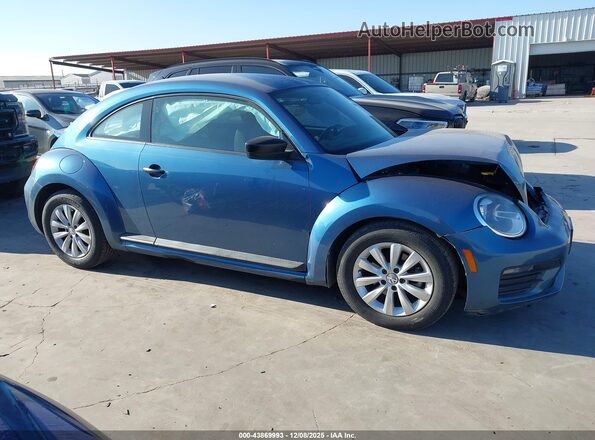3VWFD7AT7JM709701 2018 VOLKSWAGEN BEETLE Blue Widok wnętrza z tyłu