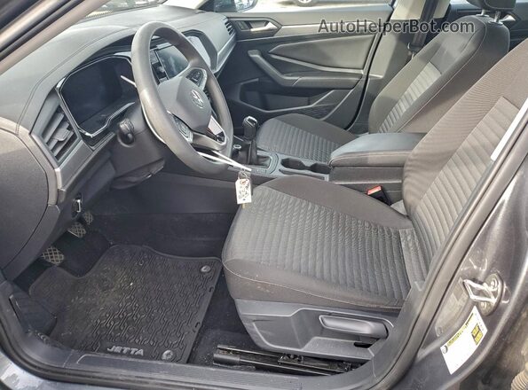 3VWNM7BU1NM028846 2022 VOLKSWAGEN JETTA Gray Вид салону спереду