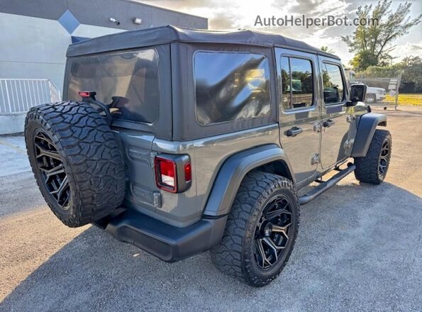 1C4HJXDG2LW332006 2020 JEEP WRANGLER Gray Передня права чверть