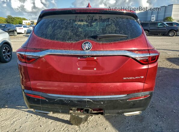 5GAERBKWXKJ218163 2019 BUICK ENCLAVE Red Widok wnętrza z przodu
