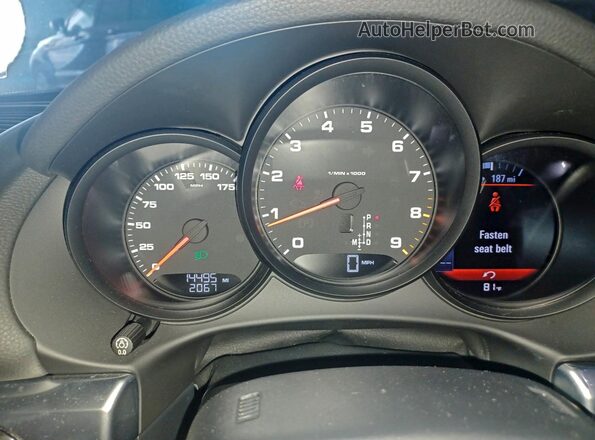 WP0AA2A86GK171223 2016 PORSCHE CAYMAN Black Widok zestawu wskaźników
