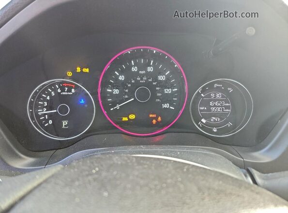 3CZRU6H50JM716498 2018 HONDA HR-V Black უკანა სავარძლების ხედი