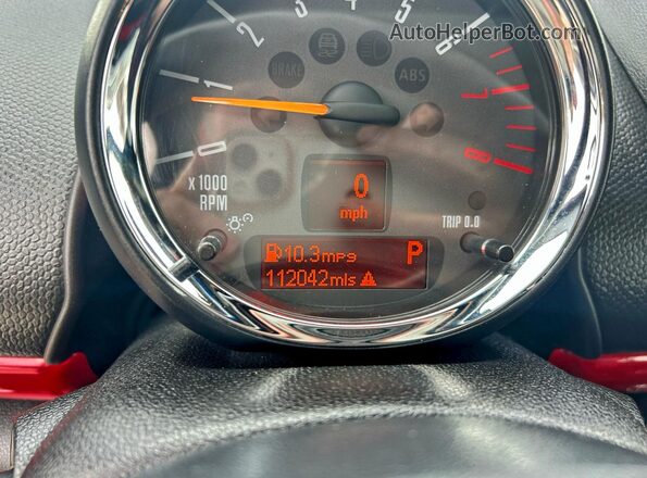 WMWXD1C58GWT97459 2016 MINI COOPER White Widok zestawu wskaźników