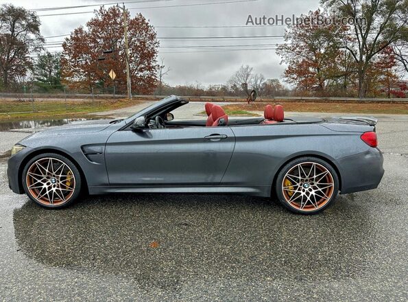 WBS3U9C54HP970975 2017 BMW M4 Gray უკანა სალონის ხედი