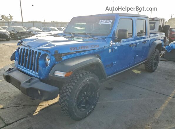 1C6HJTAG3LL201785 2020 JEEP GLADIATOR Blue Հետևի ձախ