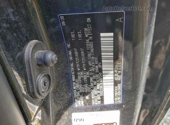 5TDZZ3DC3LS087249 2020 TOYOTA SIENNA Black 360 interior view