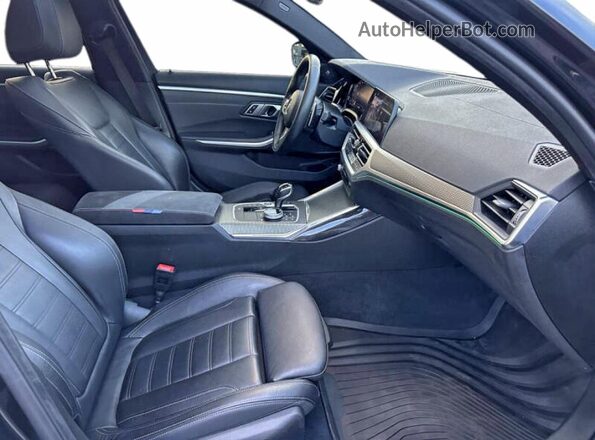 3MW5U7J09M8B60176 2021 BMW M3 Black Հետևի տեսք