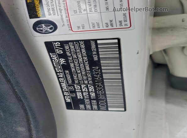 WDDLJ6HB3GA164324 2016 MERCEDES-BENZ CLC-CLASS White VIN կոդի պիտակի տեսք